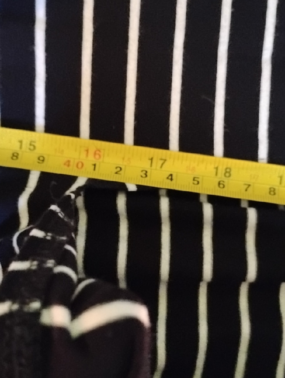Vince Camuto Black and White Striped Maxi Skirt (M) - Picture 6 of 6